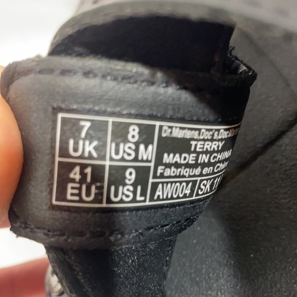 DR MARTENS TERRY SANDALS NWT BLACK SIZE 9L - Picture 5 of 6